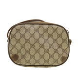 Gucci GG Canvas Web Sherry Line Shoulder Bag Beige Red 89.02.066 rd5229