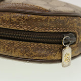 Gucci GG Canvas Web Sherry Line Shoulder Bag Beige Red 89.02.066 rd5229