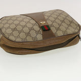 Gucci GG Canvas Web Sherry Line Clutch Bag Beige Red Green 89.01.034 rd5247