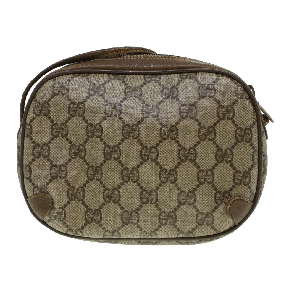 Gucci GG Canvas Web Sherry Line Shoulder Bag Beige Red 89.02.066 rd5250