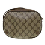 Gucci GG Canvas Web Sherry Line Shoulder Bag Beige Red 89.02.066 rd5250