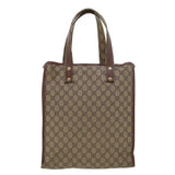 Gucci GG Canvas Web Sherry Line Tote Bag Beige Red Green 211135 rd5255