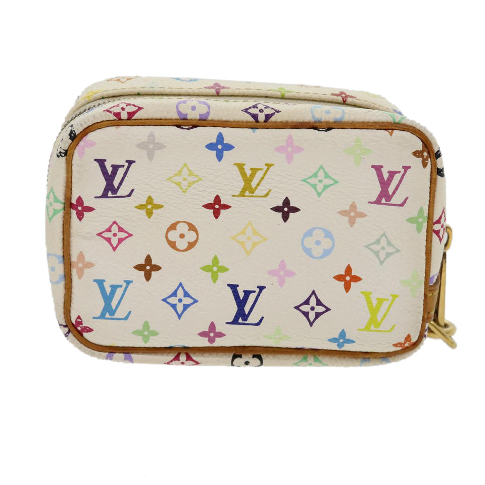 Louis Vuitton Monogram Multicolor Trousse Wapity Pouch White Auth rh244 Clutch