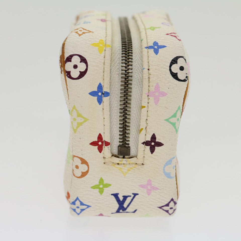 Louis Vuitton Monogram Multicolor Trousse Wapity Pouch White Auth rh244 Clutch
