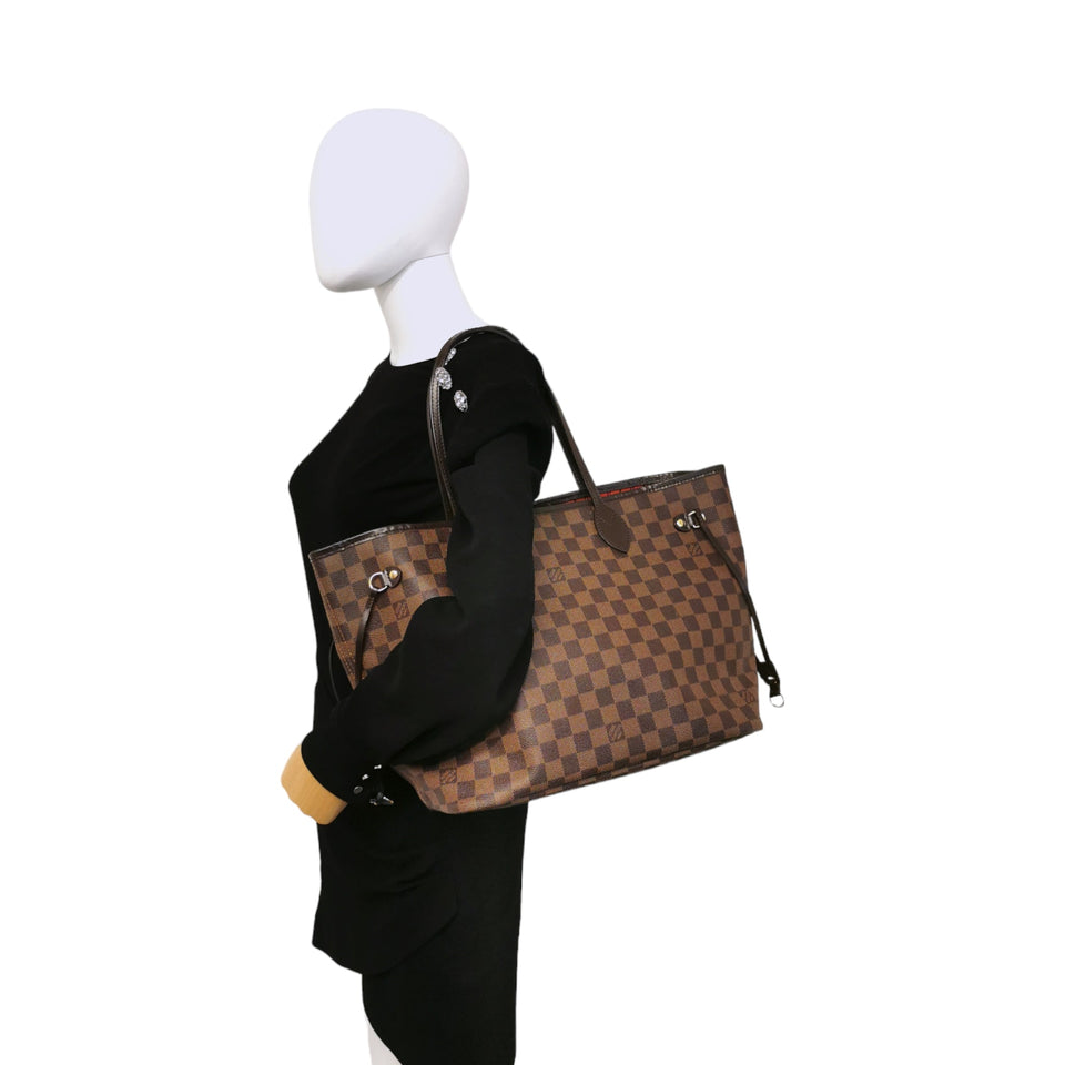 Louis Vuitton Neverfull MM Damier Ebene Canvas Tote