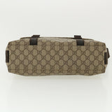 Gucci GG Canvas Shoulder Bag PVC Leather Beige ro507