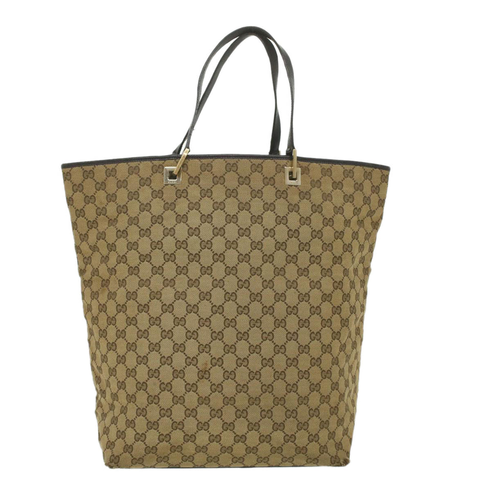 Gucci GG Canvas Tote Bag Beige 00210972404 ro775