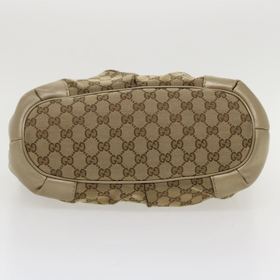Gucci GG Canvas Shoulder Bag Beige 247902 ro787