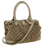 Gucci GG Canvas Shoulder Bag Beige 247902 ro787