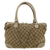 Gucci GG Canvas Shoulder Bag Beige 247902 ro787