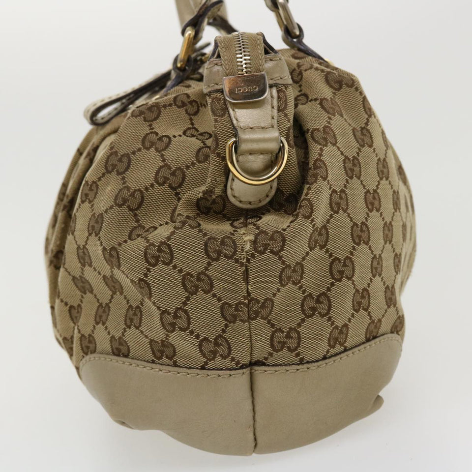Gucci GG Canvas Shoulder Bag Beige 247902 ro787