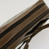 Gucci GG Plus Canvas Shoulder Bag PVC Leather Beige ro789