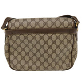 Gucci GG Canvas Shoulder Bag PVC Leather Beige ro842