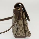Gucci GG Canvas Shoulder Bag PVC Leather Beige ro842