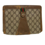 Gucci GG Canvas Web Sherry Line Pouch Beige Red Green 89.01.032 ro850