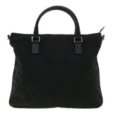 Gucci GG Canvas Hand Bag 2way Black 122797 ro853