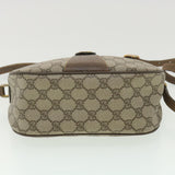 Gucci GG Canvas Web Sherry Line Shoulder Bag Beige Red 89 02 032 ro876