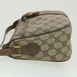 Gucci GG Canvas Web Sherry Line Shoulder Bag Beige Red 89 02 032 ro876