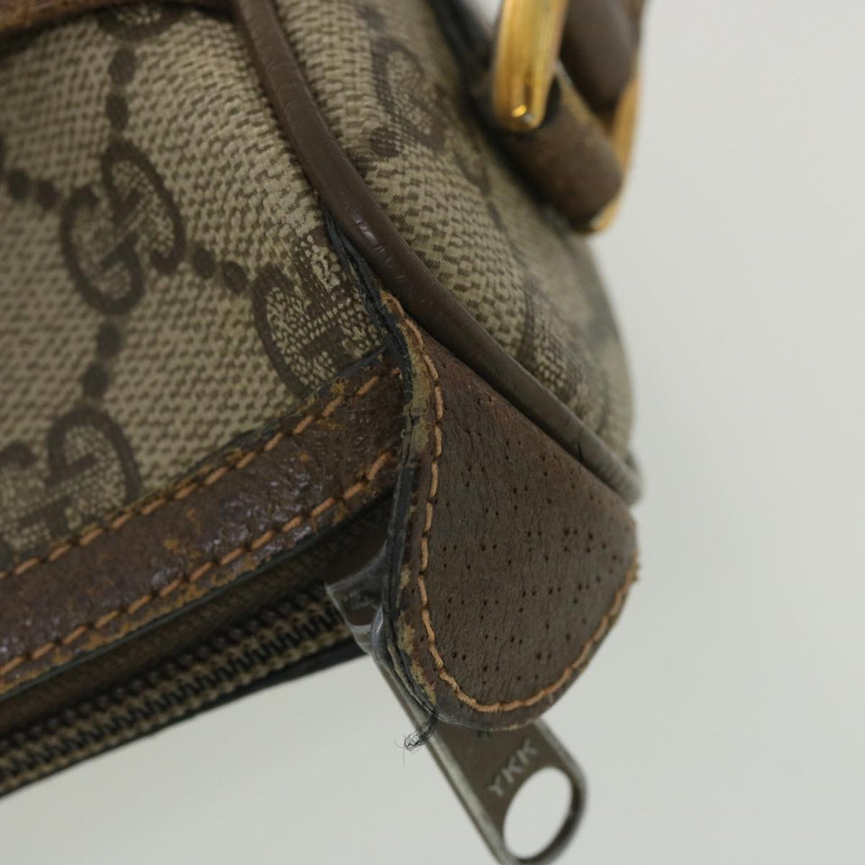 Gucci GG Canvas Web Sherry Line Shoulder Bag Beige Red 89 02 032 ro876