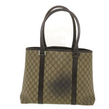 Gucci GG Canvas Shoulder Bag PVC Leather Beige 114288 ro896