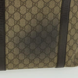 Gucci GG Canvas Shoulder Bag PVC Leather Beige 114288 ro896