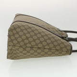 Gucci GG Canvas Shoulder Bag PVC Leather Beige 114288 ro896