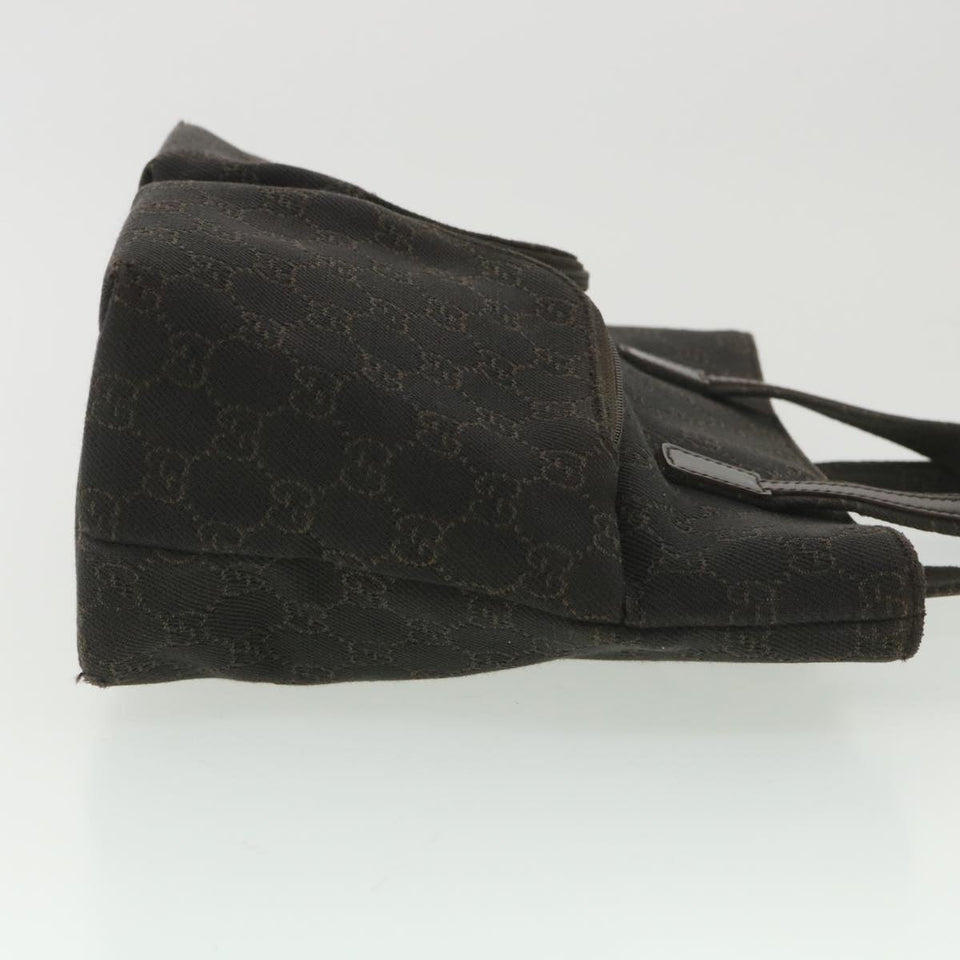Gucci GG Canvas Hand Bag Dark Brown 105650 ro900