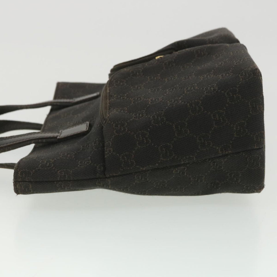 Gucci GG Canvas Hand Bag Dark Brown 105650 ro900