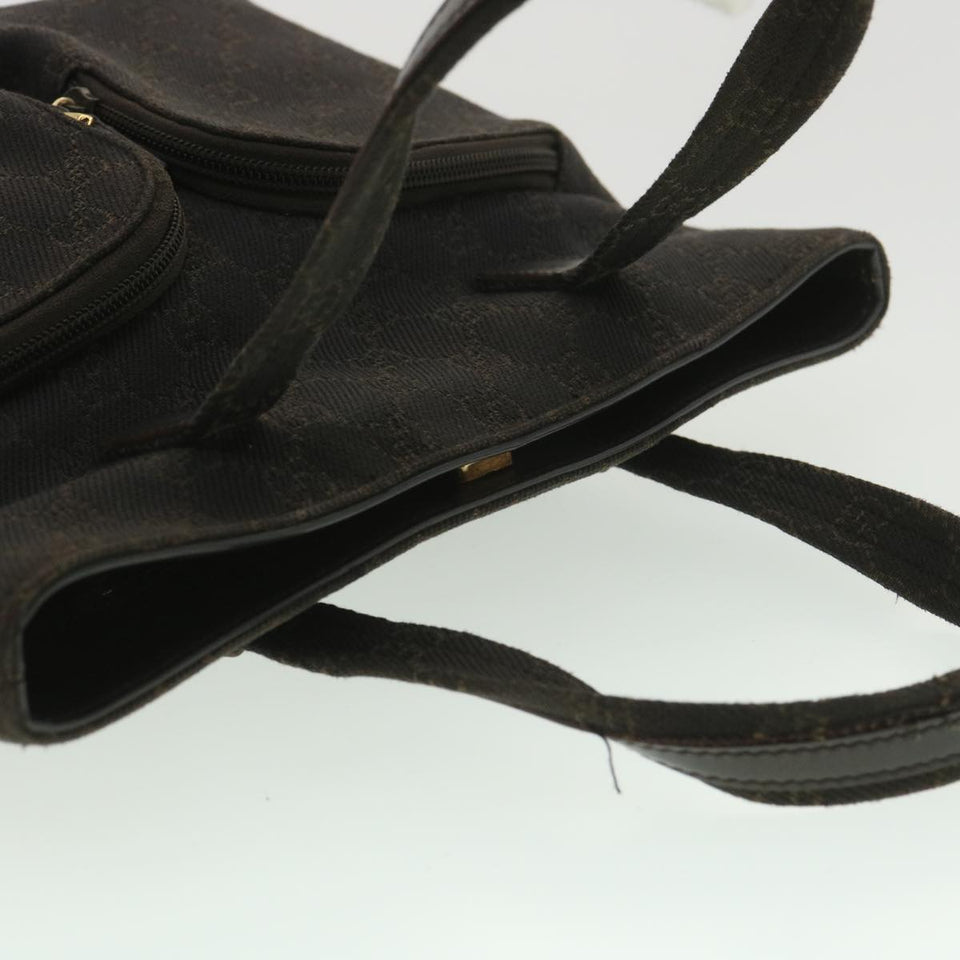 Gucci GG Canvas Hand Bag Dark Brown 105650 ro900