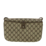 Gucci GG Canvas Shoulder Bag PVC Leather Beige 0041060024 ro902