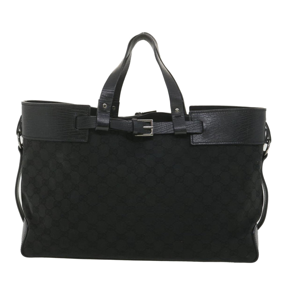 Gucci GG Canvas Hand Bag Black 106251 ro912