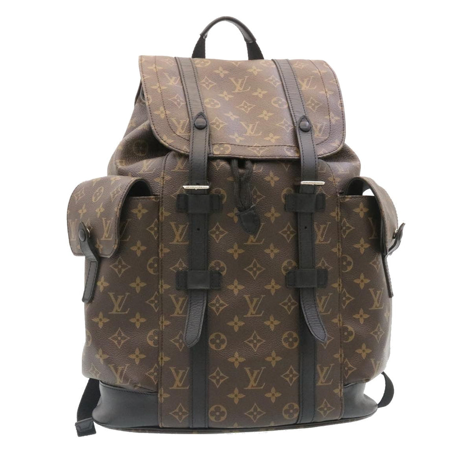 Louis Vuitton Monogram Macassar Christopher PM Backpack LV rz083A