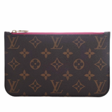 Louis Vuitton Monogram MM Neverful Pouch Pink Clutch