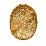 Chanel Gold Plated Crown Coco Mark Brooch