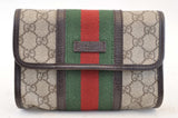Gucci GG Canvas Sherry Line Web Waist Bag Bum Bag Brown am1103s