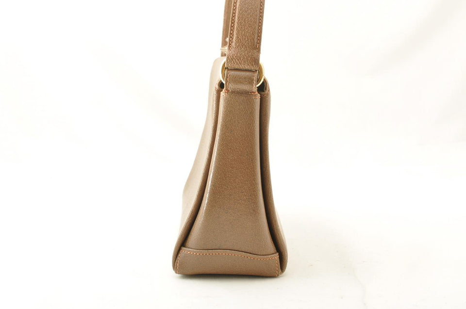 Gucci Shoulder Bag Leather Brown am2327s