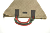 Gucci Web Sherry Line GG Canvas Hand Bag Red Green Ege 374433502752 am2531s