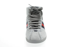 Gucci Sherry Line shoes Suede 5 1/2 Red Navy am2614s