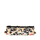 Chanel Matelasse Coco Mark Checker Flag Motif Canvas Leather Mini Shoulder Bag