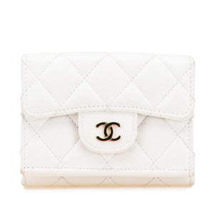 Chanel Matelassé Caviar Skin Compact Wallet