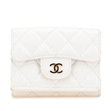 Chanel Matelassé Caviar Skin Compact Wallet