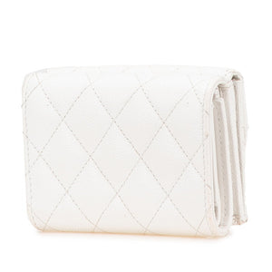Chanel Matelassé Caviar Skin Compact Wallet
