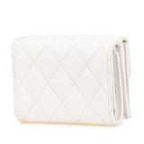 Chanel Matelassé Caviar Skin Compact Wallet