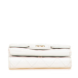 Chanel Matelassé Caviar Skin Compact Wallet