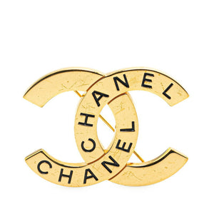 Chanel Gold Plated Coco Mark Brooch 98P