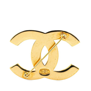 Chanel Gold Plated Coco Mark Brooch 98P
