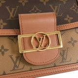 Louis Vuitton Monogram Reverse Dauphine Mini Brown PVC Shoulder Bag