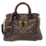 Louis Vuitton Monogram Etoile Exotic Tote MM  Python Leather Shulder Bag