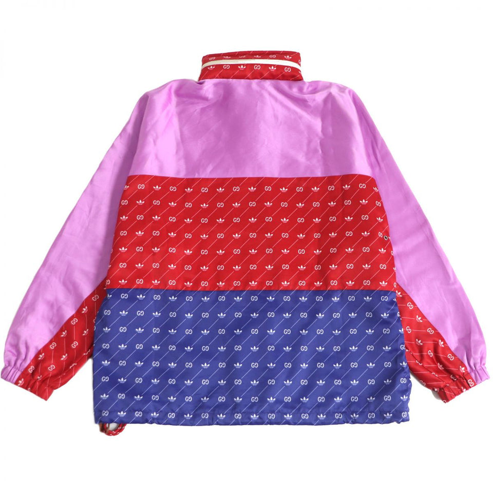 Gucci Hoodie Main: 100% acetate, Main: 100% polyester, Main: 100% nylon, Part: leather, Part: 65% rayon multicolor Gucci x Adidas collaboration mens 46