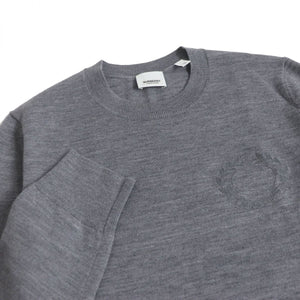 Burberry knit Main: 100% wool, some parts: 3% nylon gray mens XS